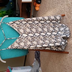 Snake skin racerback top